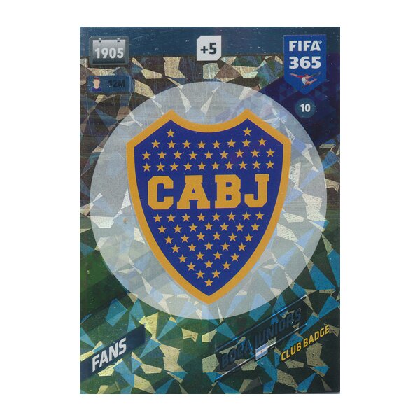 Fifa 365 Cards 2018 - 010 - Boca Juniors Badge - Boca Juniors - Fans