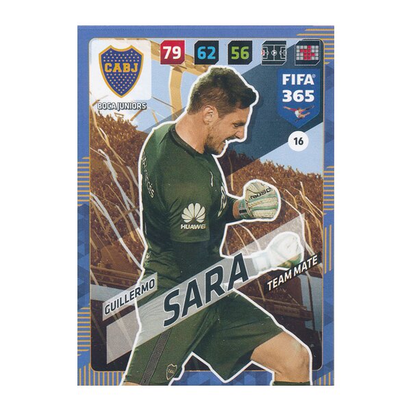 Fifa 365 Cards 2018 - 016 - Guillermo Sara - Boca Juniors