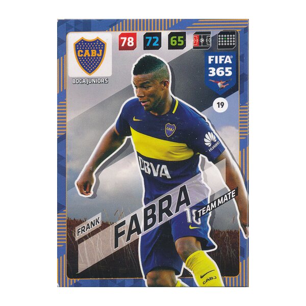 Fifa 365 Cards 2018 - 019 - Frank Fabra - Boca Juniors