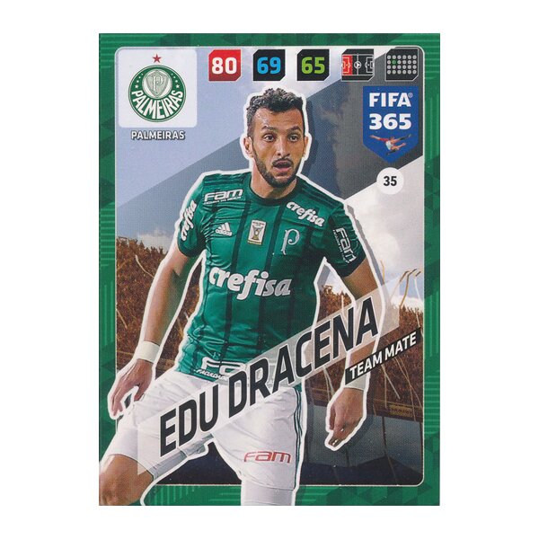 Fifa 365 Cards 2018 - 035 - Edu Dracena - Palmeiras