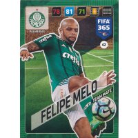 Fifa 365 Cards 2018 - 042 - Felipe Melo - Palmeiras