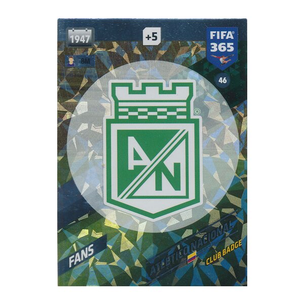 Fifa 365 Cards 2018 - 046 - Atlético Nacional Badge - Atlético Nacional - Fans
