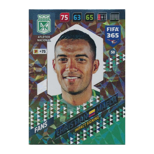 Fifa 365 Cards 2018 - 050 - Christian Mafla - Atlético Nacional - Impact Signing