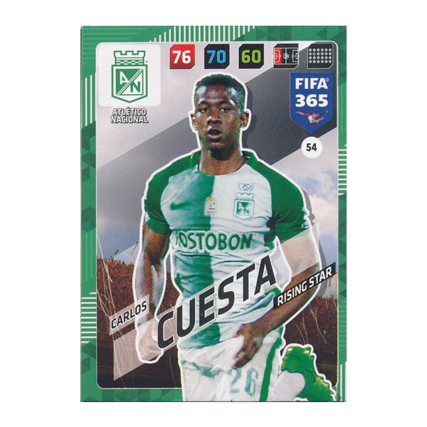 Fifa 365 Cards 2018 - 054 - Carlos Cuesta - Atlético Nacional - Rising Star