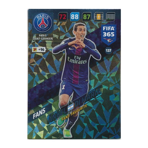 Fifa 365 Cards 2018 - 137 - Ángel Di María - Paris Saint-Germain - Fans