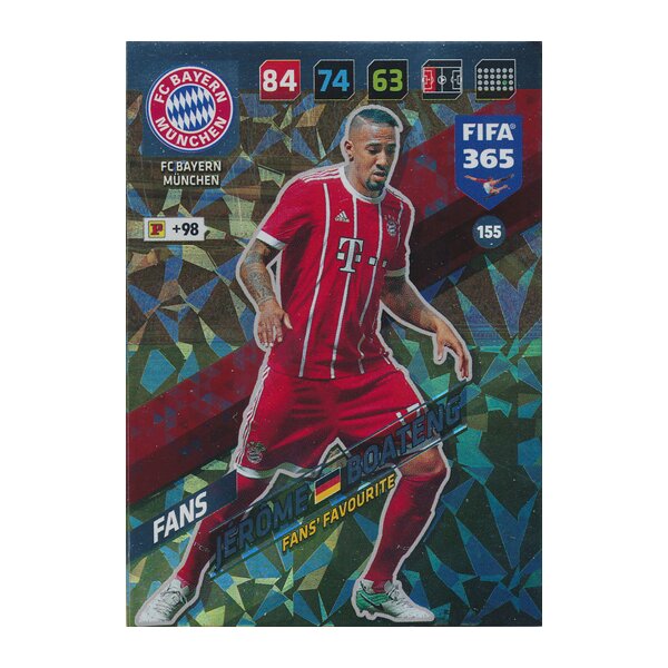 Fifa 365 Cards 2018 - 155 - Jérôme Boateng - FC Bayern München - Fans