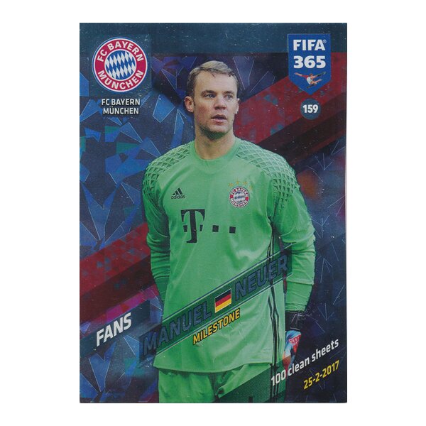 Fifa 365 Cards 2018 - 159 - Manuel Neuer - FC Bayern München - Fans