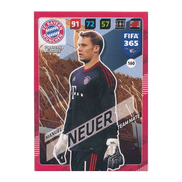 Fifa 365 Cards 2018 - 160 - Manuel Neuer - FC Bayern München