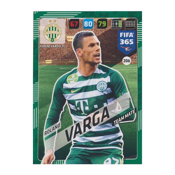 Fifa 365 Cards 2018 - 206 - Roland Varga - Ferencvárosi TC