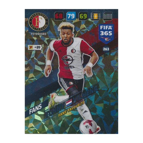 Fifa 365 Cards 2018 - 263 - Tonny Vilhena - Feyenoord - Fans