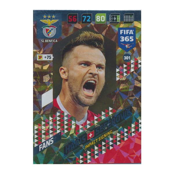 Fifa 365 Cards 2018 - 301 - Haris Seferovic - SL Benfica - Impact Signing