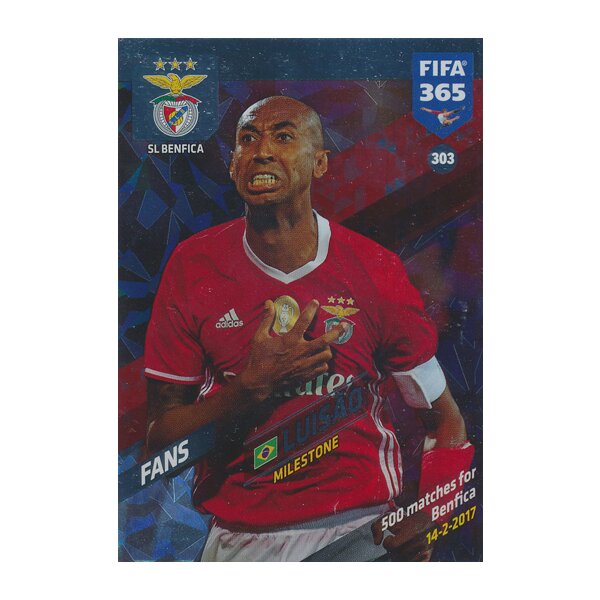 Fifa 365 Cards 2018 - 303 - Luisão - SL Benfica - Fans