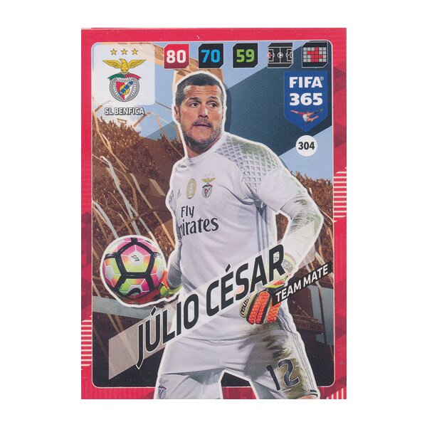 Fifa 365 Cards 2018 - 304 - Júlio César - SL Benfica