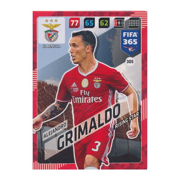 Fifa 365 Cards 2018 - 305 - Alejandro Grimaldo - SL Benfica - Rising Star