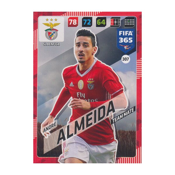 Fifa 365 Cards 2018 - 307 - André Almeida - SL Benfica