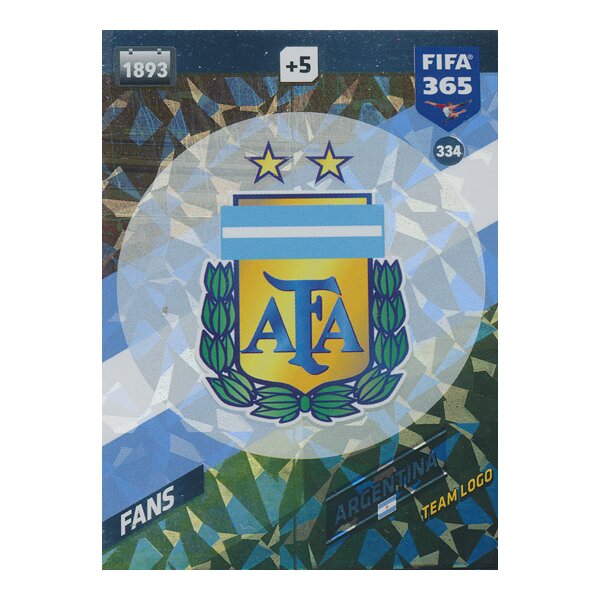 Fifa 365 Cards 2018 - 334 - Argentina Logo - Argentinien - Team Logo