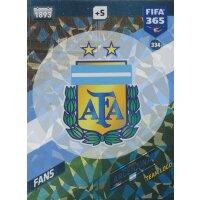 Fifa 365 Cards 2018 - 334 - Argentina Logo - Argentinien...