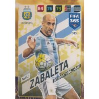 Fifa 365 Cards 2018 - 343 - Pablo Zabaleta - Argentinien