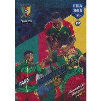 Fifa 365 Cards 2018 - 357 - Cameroon - Kamerun - Fans