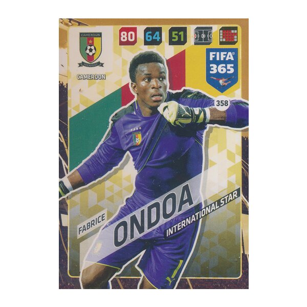 Fifa 365 Cards 2018 - 358 - Fabrice Ondoa - Kamerun