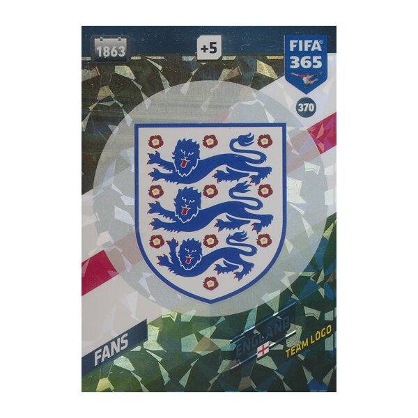 Fifa 365 Cards 2018 - 370 - England Logo - England - Team Logo