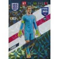 Fifa 365 Cards 2018 - 371 - Joe Hart - England - Fans