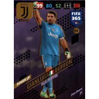 Fifa 365 Cards 2018 - 412 - Gianluigi Buffon - Power UP -...