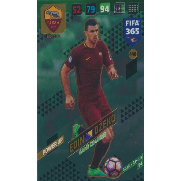 Fifa 365 Cards 2018 - 440 - Edin Džeko - Power UP - Game Changers