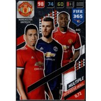 Fifa 365 Cards 2018 - 442 - Smalling / De Gea / Bailly -...