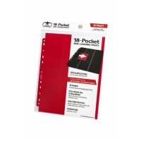 18-Pocket Side-Loading Supreme Pages Standard Size Red (10)