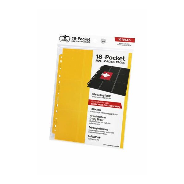 18-Pocket Side-Loading Supreme Pages Standard Size Yellow (10)