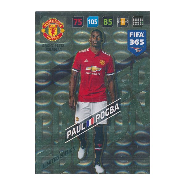 Fifa 365 Cards 2018 - LE6 - Paul Pogba - Limited Edition