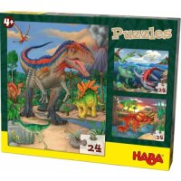 HABA 303377 - Puzzles Dinosaurier