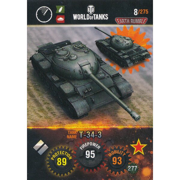 Nr. 8 - World of Tanks - T-34-3 - Nation und Tank cards