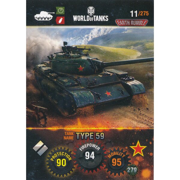 Nr. 11 - World of Tanks - Type 59 - Nation und Tank cards