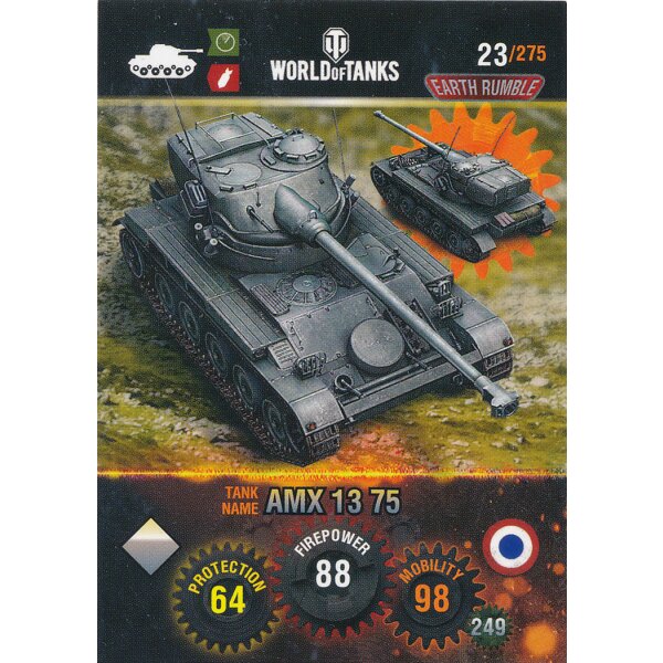 Nr. 23 - World of Tanks - AMX 13 75 - Nation und Tank cards