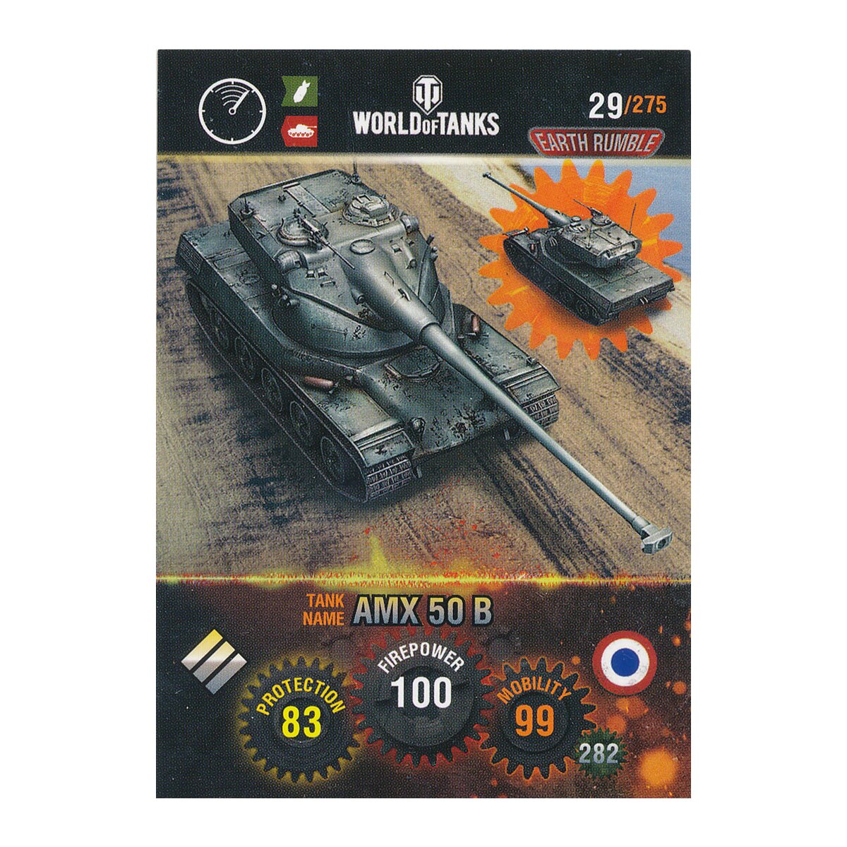Nr. 29 - World of Tanks - AMX 50 B - Nation und Tank cards, 0,39