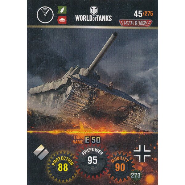 Nr. 45 - World of Tanks - E 50 - Nation und Tank cards