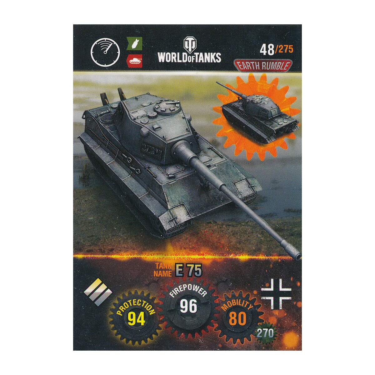 Nr. 48 - World of Tanks - E 75 - Nation und Tank cards, 0,39