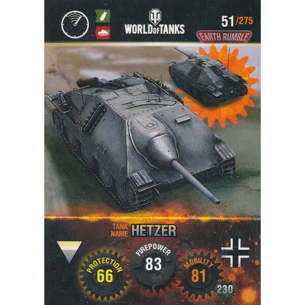Nr. 51 - World of Tanks - Hetzer - Nation und Tank cards