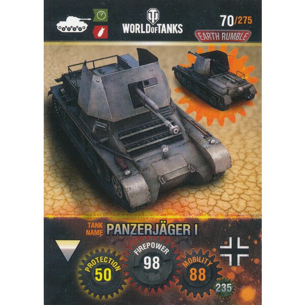 Nr. 70 - World of Tanks - Panzerjager I - Nation und Tank cards