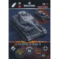 Nr. 76 - World of Tanks - PZ.KPFW.IV AUSF H (Metal card)...