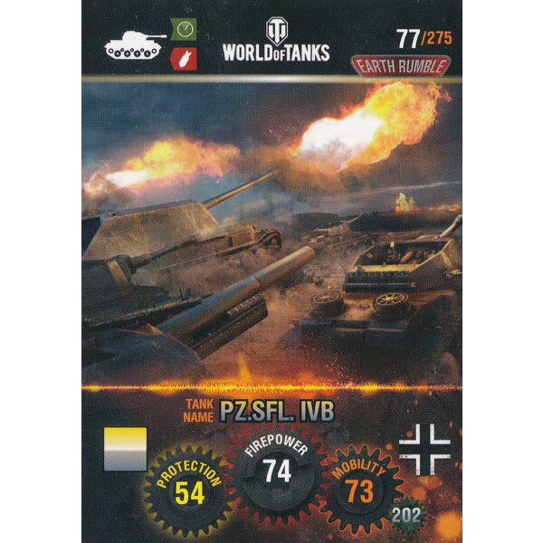 Nr. 77 - World of Tanks - PZ.SFL. IVB - Nation und Tank cards