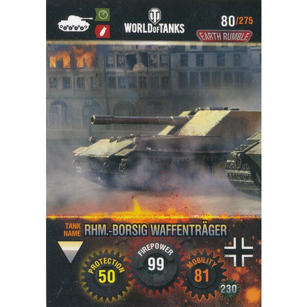 Nr. 80 - World of Tanks - RHM.-Borsig Waffentrager - Nation und Tank cards