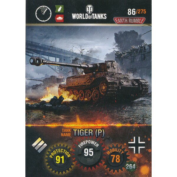 Nr. 86 - World of Tanks - Tiger (P) - Nation und Tank cards