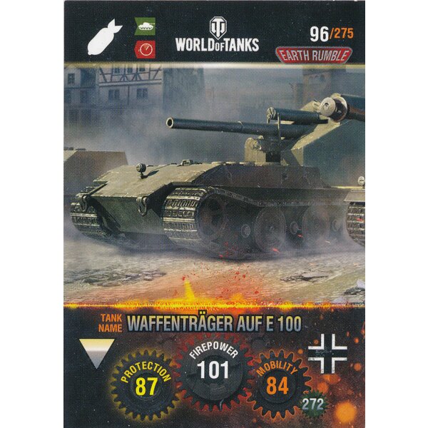 Nr. 96 - World of Tanks - Waffentrager Auf E 100 - Nation und Tank cards