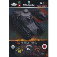 Nr. 102 - World of Tanks - Renault otsu (Metal card) -...