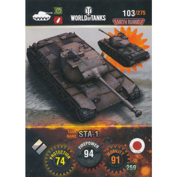 Nr. 103 - World of Tanks - STA-1 - Nation und Tank cards