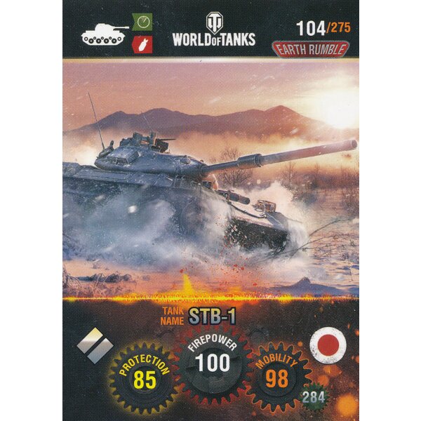 Nr. 104 - World of Tanks - STB-1 - Nation und Tank cards