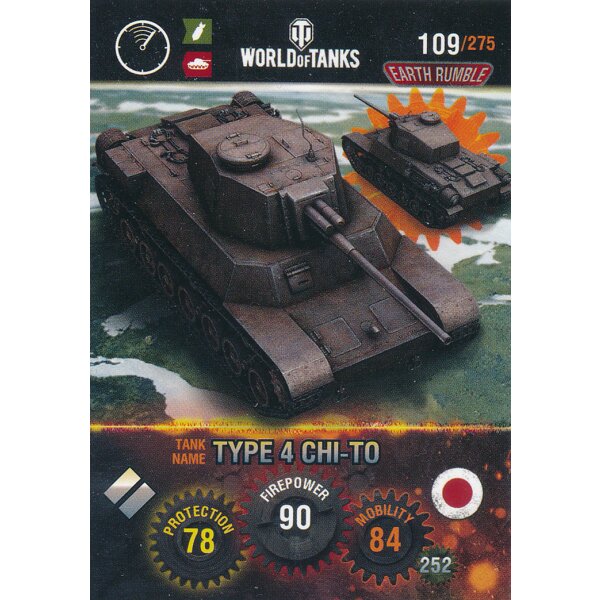 Nr. 109 - World of Tanks - Type 4 - Nation und Tank cards